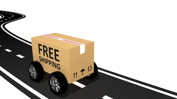 Shipping cardboard — Stock Photo, Image