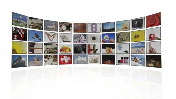 Digitala bilder på skärmen virtuella — Stockfoto