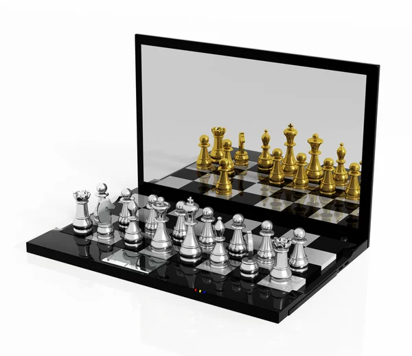 Play Chess online — Stock Photo, Image