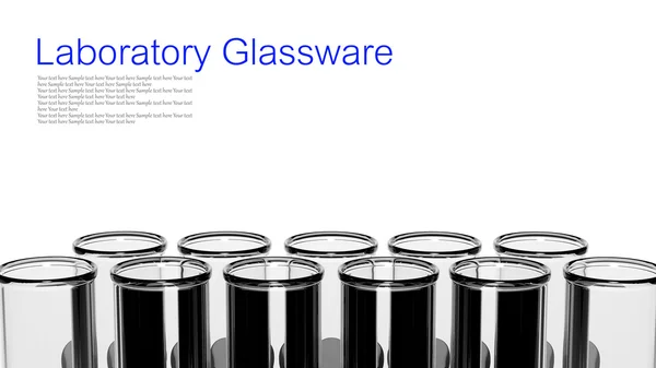 实验室玻璃器皿 — 图库照片