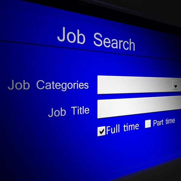 Poszukiwanie pracy online — Zdjęcie stockowe