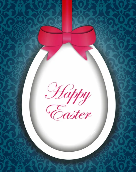 Paper Easter egg on vintage background — Stock Photo, Image