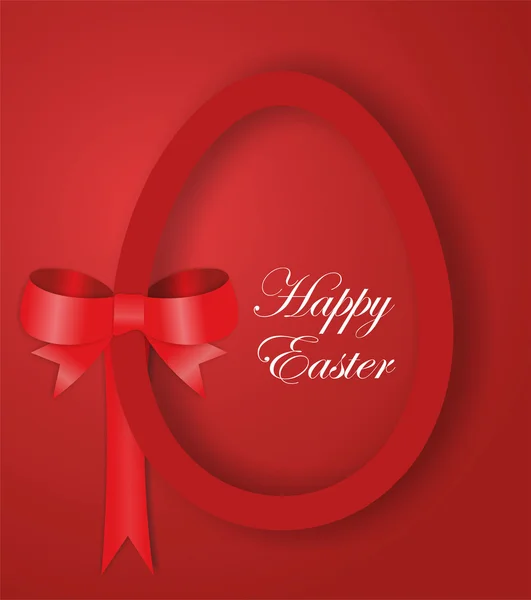 Red paper Easter egg — Stock Photo, Image