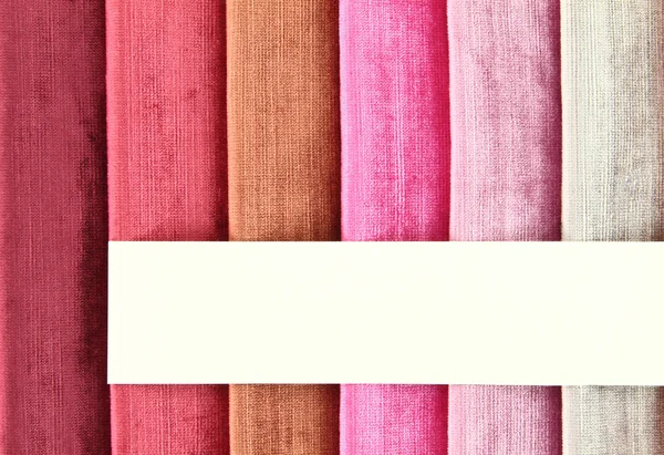 Color background of fabric samples — Stock Photo, Image