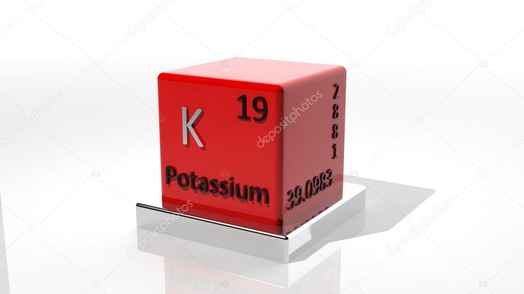 Potassium, 3d chemical element of the periodic