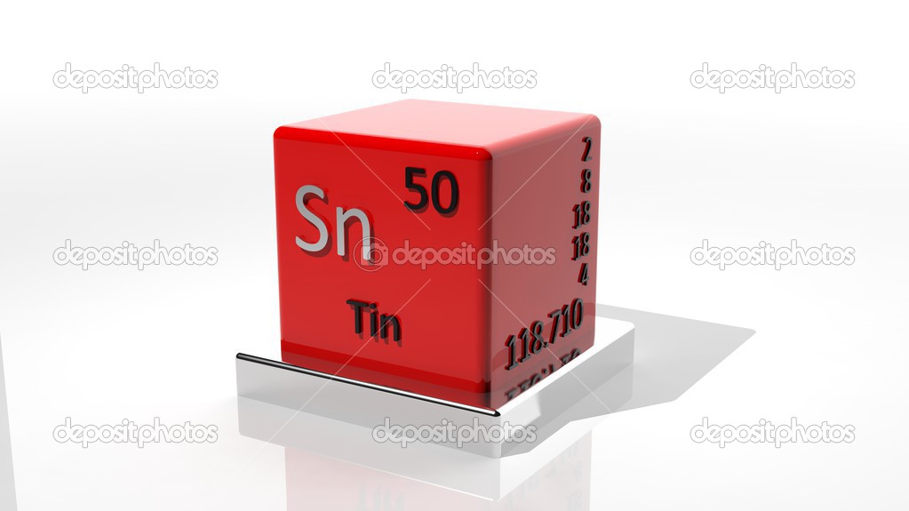 Tin, 3d chemical element of the periodic