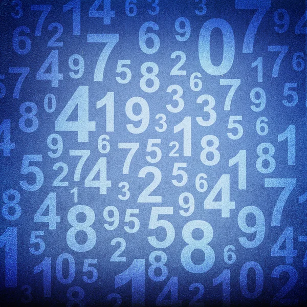 Numbers on fabric texture background — Stock Photo, Image