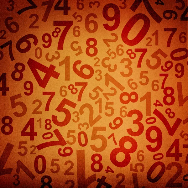 Numbers on fabric texture background — Stock Photo, Image