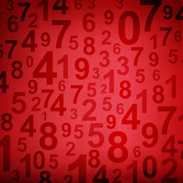 Numbers on fabric texture background — Stock Photo, Image