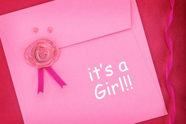 pembe bebek zarf damga mühür mumu