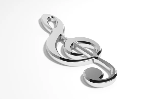 Music note on white background — Stock Photo, Image