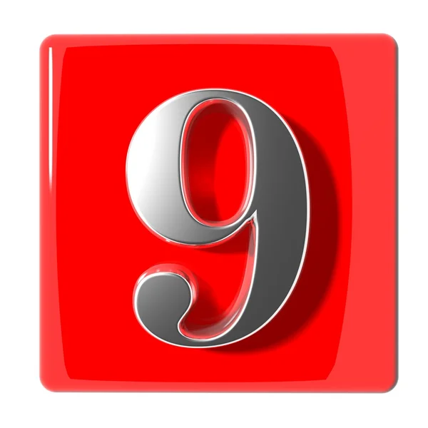 Number nine icon — Stock Photo, Image