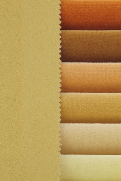 Color background of beige tones fabric samples