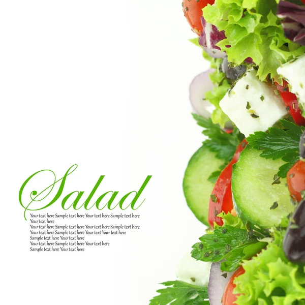 Close up van gemengde groenten Salade — Stockfoto