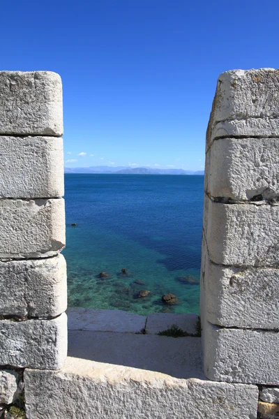 Eski kale Korfu, Yunanistan detayları — Stok fotoğraf