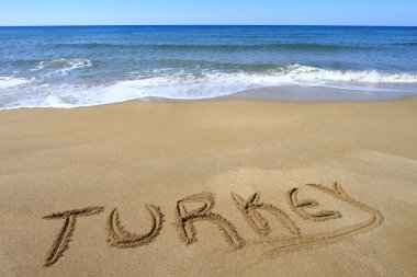 Kumsalda yazılı Türkiye