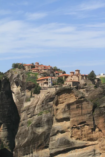 Ancient monastery in meteora, Greece isolated on white — Stock Photo, Image