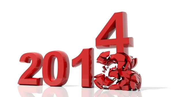 The new year 2014 is coming — Stock Photo, Image