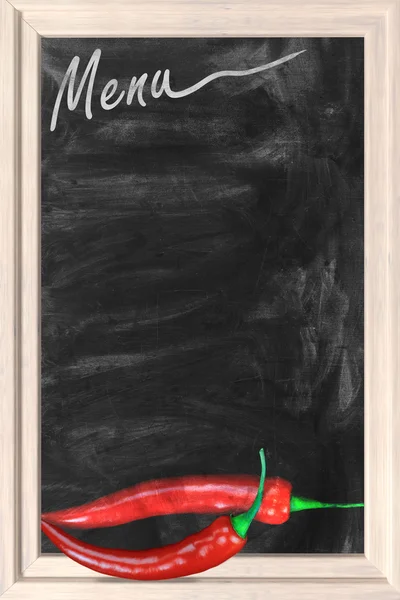 Restaurant chalkboard menu — Stock Photo, Image