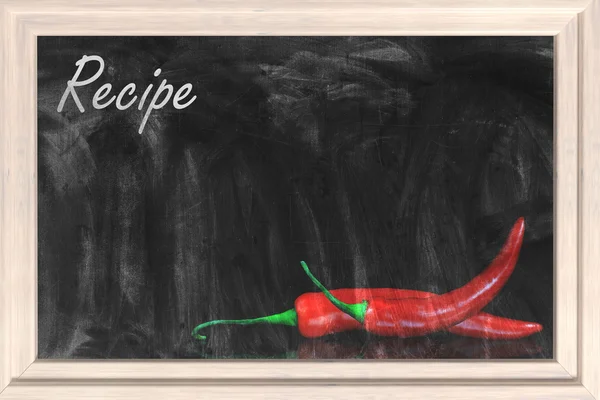 Recipe chalkboard — Stock Photo, Image
