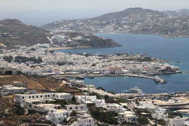 Mikonos kentine Adası Yunanistan