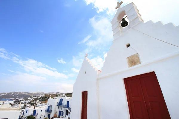 Klassieke kerk van mykonos eiland in Griekenland — Stockfoto