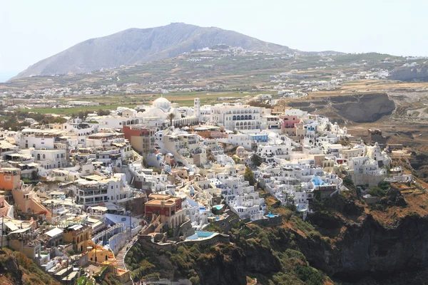 Yunanistan 'daki Santorini Adası manzarası