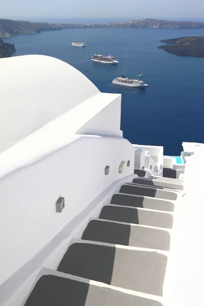 Stairway of Santorini island in Greece — Stock Photo, Image