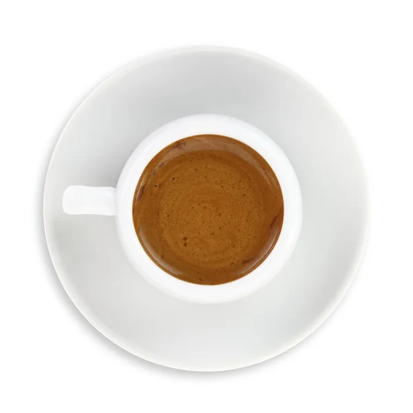 Чашка греко-турецкого кофе на белом фоне — стоковое фото