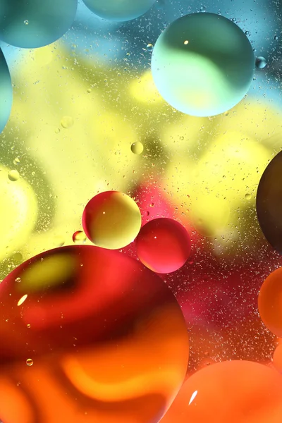Kolorowe tło z bąbelkami w wodzie — Zdjęcie stockowe