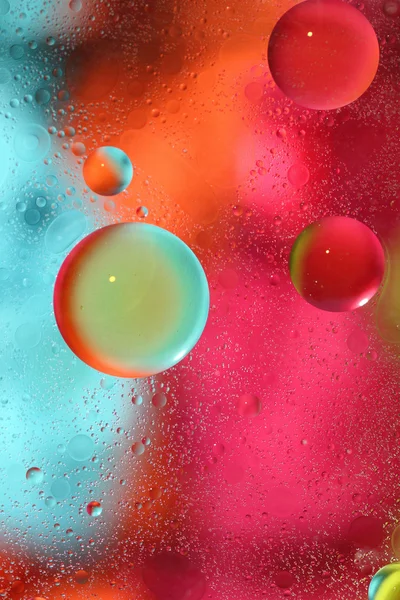 Abstracte kleurrijke achtergrond met bubbels in het water — Stockfoto