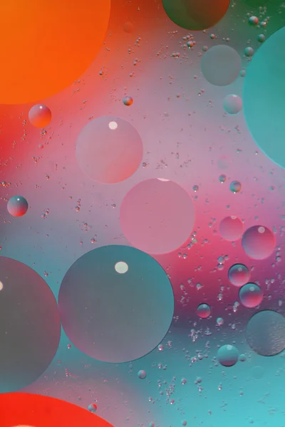 抽象炫彩背景与在水中的气泡 — 图库照片