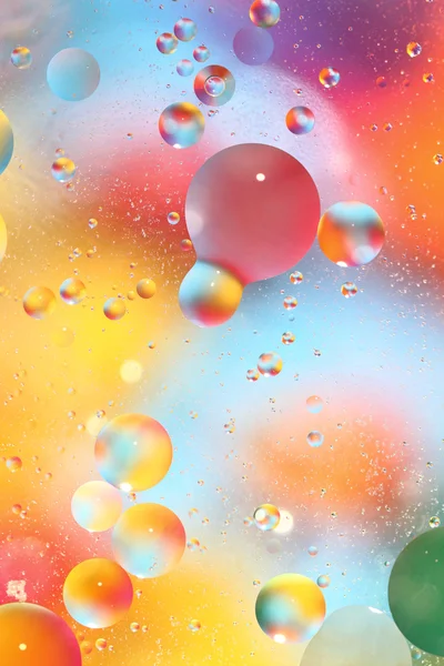 Abstrakte bunte Hintergrund mit Blasen im Wasser — Stockfoto