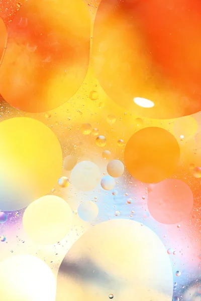 Fundo colorido abstrato com bolhas na água — Fotografia de Stock