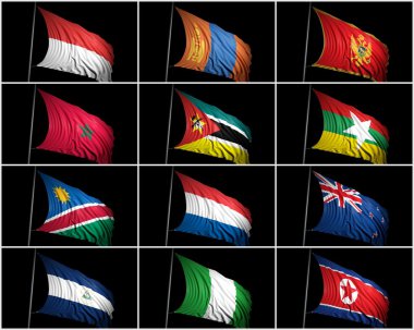 Bayrakların koleksiyonu