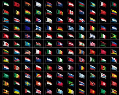 Bayrakların koleksiyonu