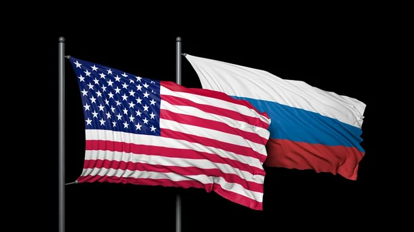 Relationship between USA and Russia — Stock Photo, Image