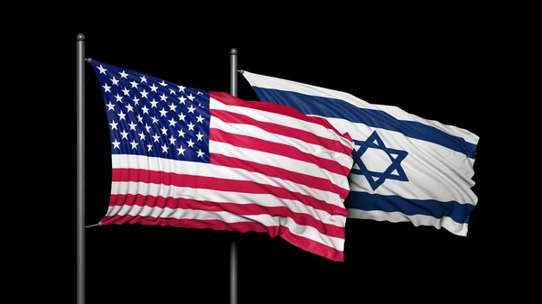 Relationship between USA and Israel — Stock Photo, Image