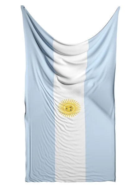 Drapeau Argentine sur fond blanc — Photo