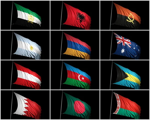 Collection of flags — Stock Photo, Image