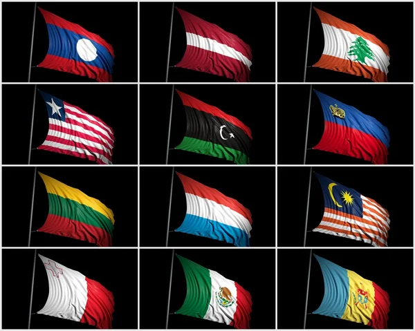 Collection of flags — Stock Photo, Image