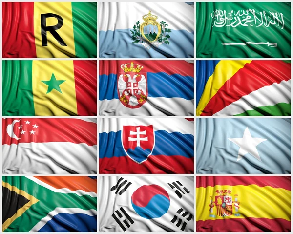 Collection of flags — Stock Photo, Image