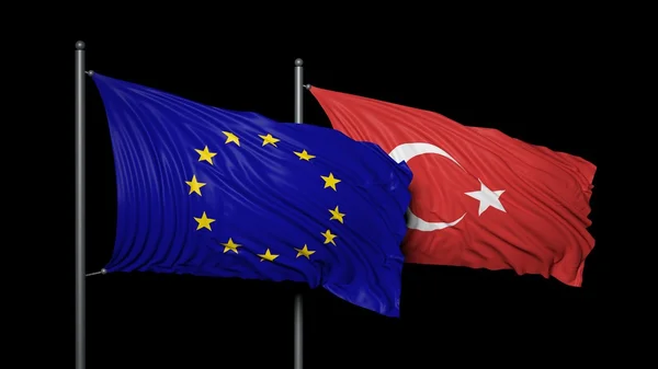 Vztah mezi Evropou a Turecko — Stock fotografie