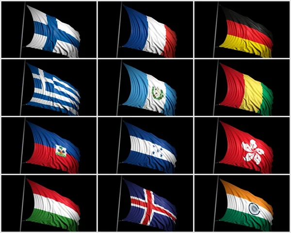 Collection of flags — Stock Photo, Image