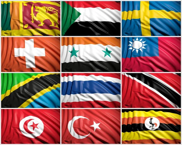 Collection of flags — Stock Photo, Image