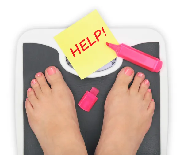 Kadın ' s ayakları üzerinde banyo Baskülü