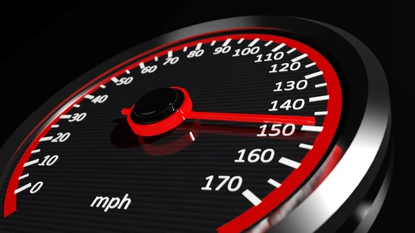 Speedometer with moving arrow — Stock Photo, Image