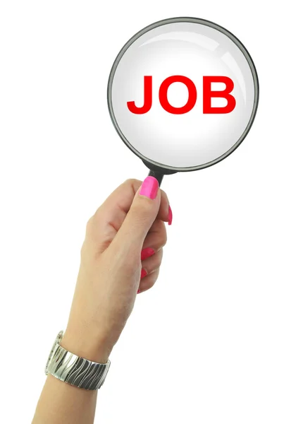 Arbetslös kvinna söker jobb — Stockfoto
