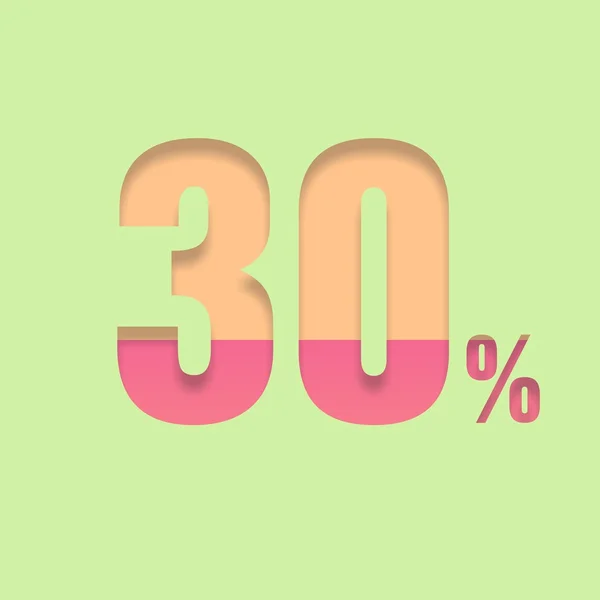 Dertig procent symbool — Stockfoto