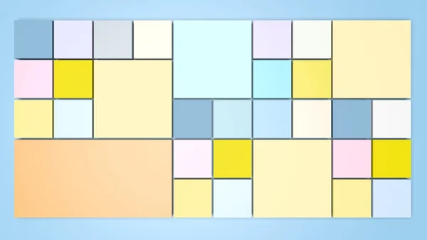 Kwadrat tło w pastelowych kolorach — Zdjęcie stockowe